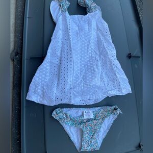 Mari Cruz Girls Mini Dress Bikini Set